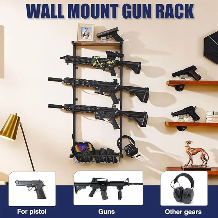 Cum poate un suport pentru arme montat pe perete să vă îmbunătățească depozitarea și siguranța armelor de foc?